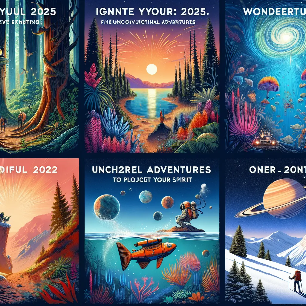 Ignite Your 2025: Five Unconventional Adventures to Propel Your Spirit