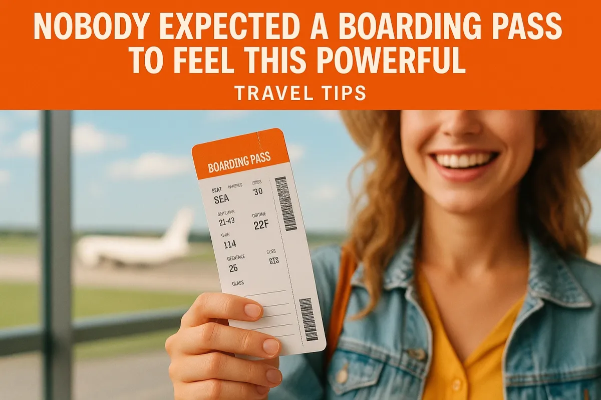 Nobody Expected A Boarding Pass To Feel This Powerful