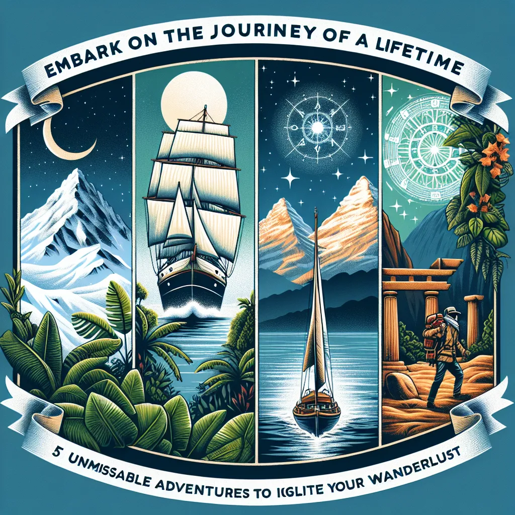 Embark on the Journey of a Lifetime: 5 Unmissable Adventures to Ignite Your Wanderlust