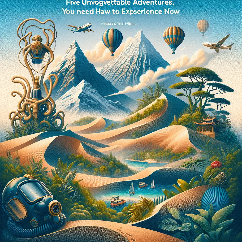 Embrace the Thrill: Five Unforgettable Adventures You Need to Experience Now