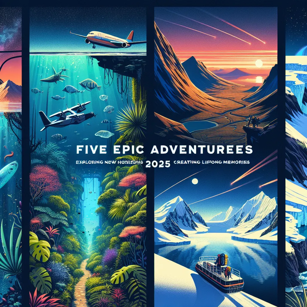 Five Epic Adventures 2025: Exploring New Horizons and Creating Lifelong Memories