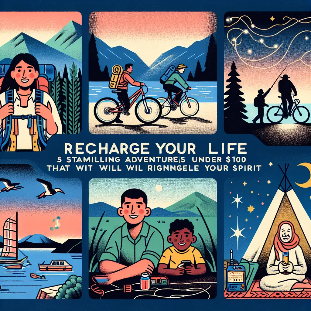 Recharge Your Life: 5 Stimulating Adventures Under $100 That Will Reignite Your Spirit